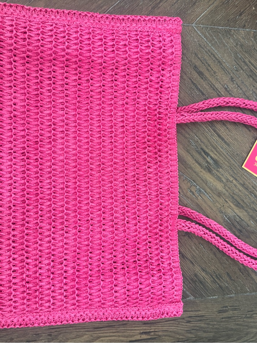 Juicy Couture Pink Woven Tote Bag With Bracelets - Picture 3 of 8